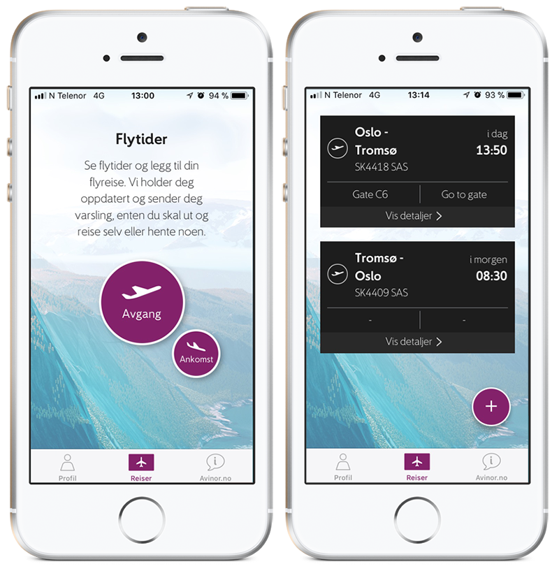 Avinor reiseapp