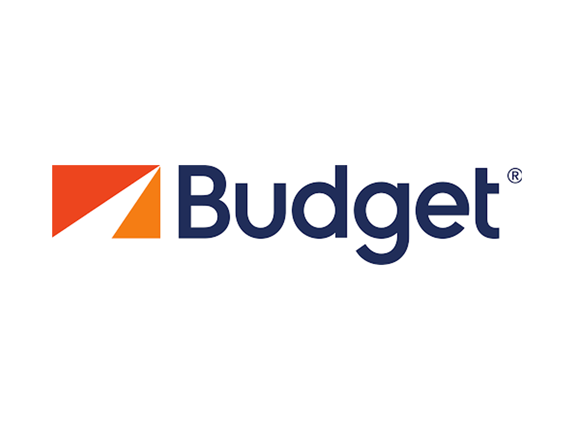 Budget logo blue and orange