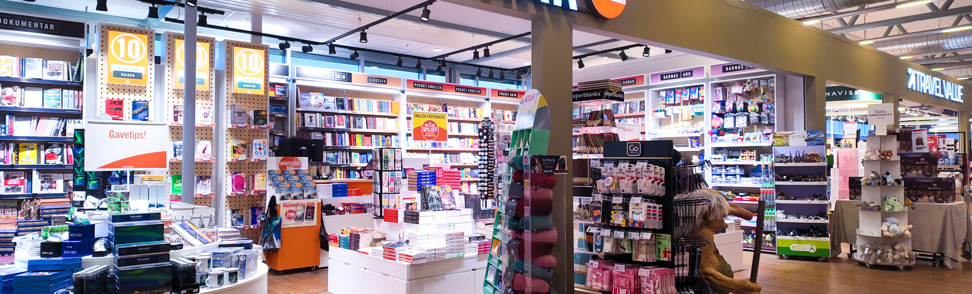 Fasade og front bildet av butikken Ark i Tromsø