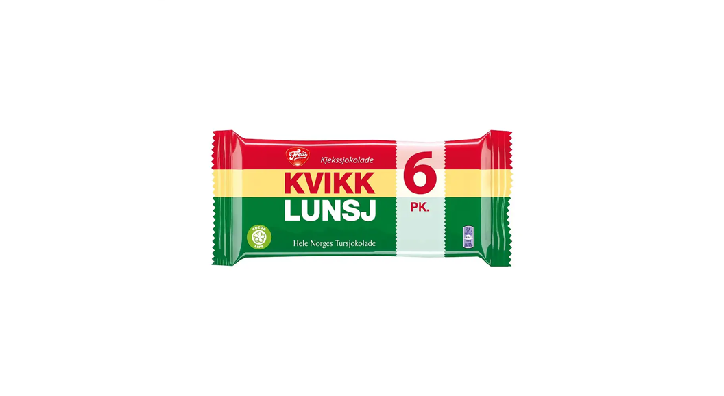 Bilde av en 6 pakning med Kvikk Lunsj